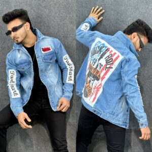 Men's High Quality Printed Denim Jacket