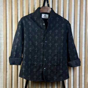 Premium Emboss Textured Full Sleeve Shirt For Men