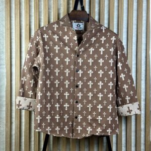 Premium Emboss Textured Full Sleeve Shirt For Men